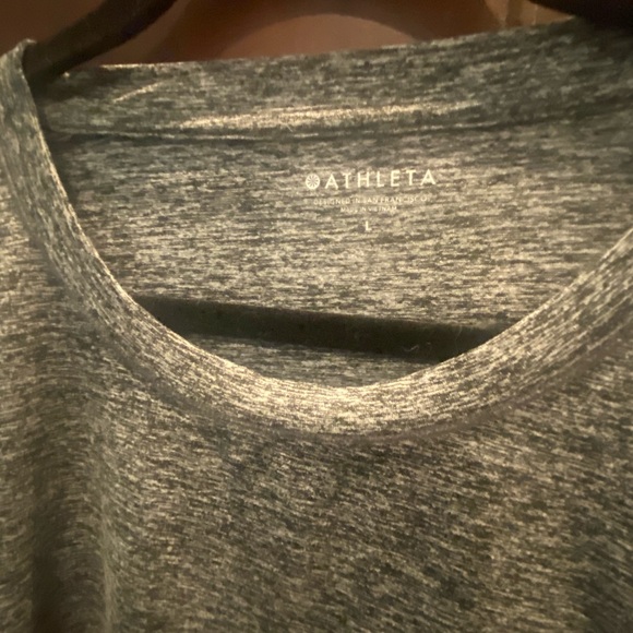 Lot of 2 Athleta Uptempo long sleeve tops shirts tunic blue navy gray - Picture 4 of 9